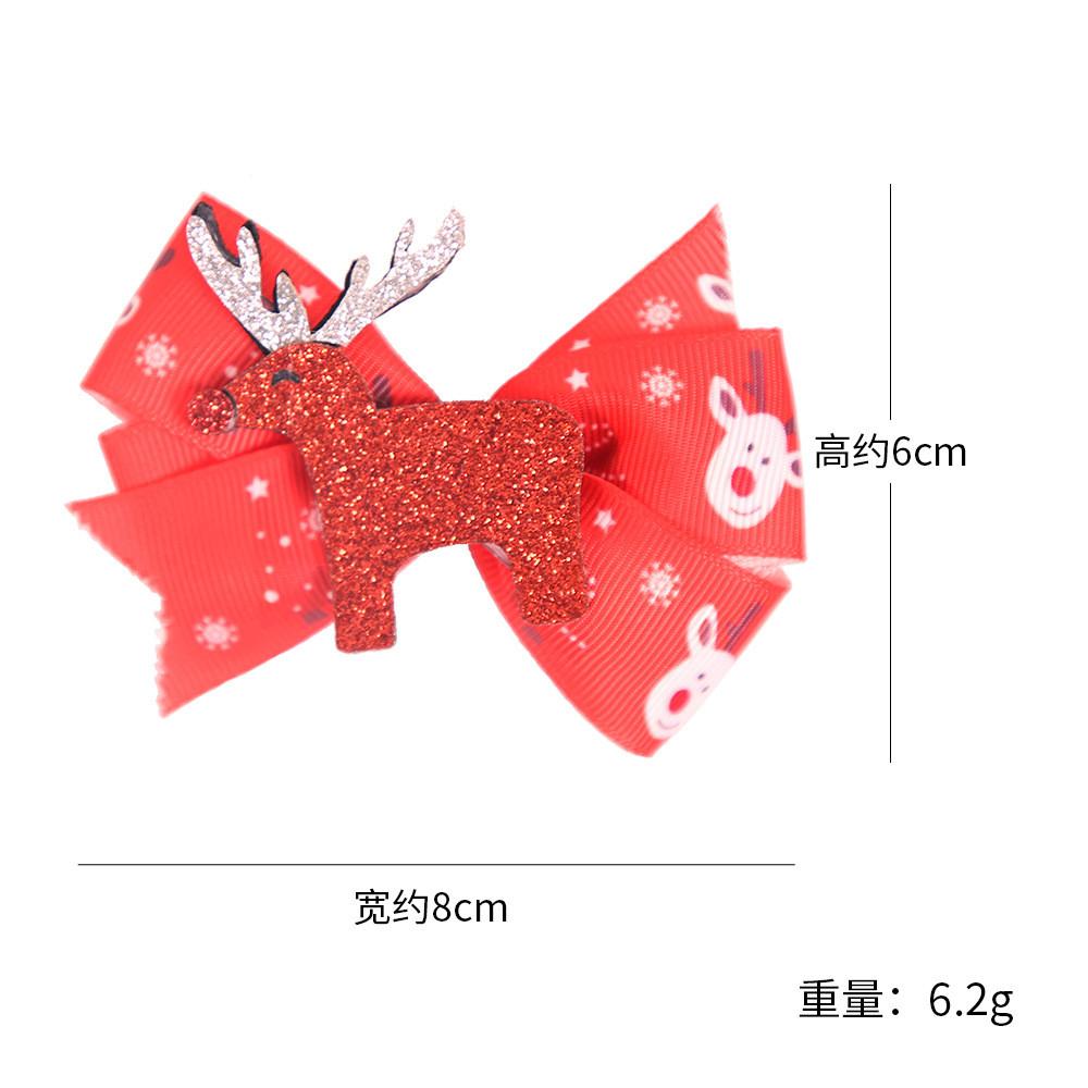 Adorable Hair Christmas Clips For Girls Featuring Sparkling Reindeer Antlers And Cheerful Designs
