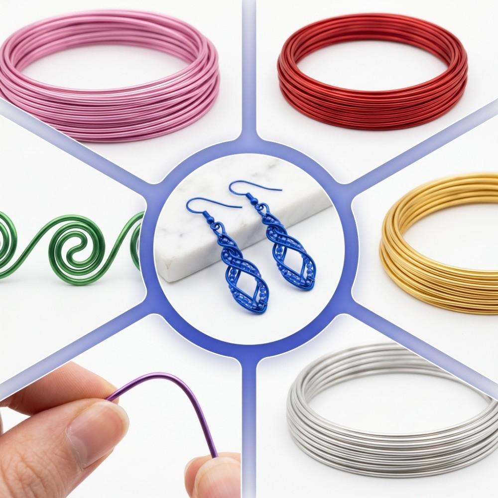 10Pcs Non-Elastic Flexible Floral Wire 1mm Diameter Aluminium Craft Wire Bonsai Shaping