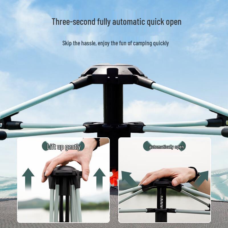 Thickened Automatic 3-4 Person Outdoor Camping Tent