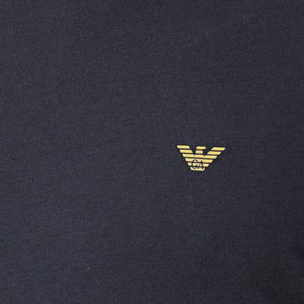 EMPORIO ARMANI T-Shirts Men's Marine Blue Crew Neck Moderate 111653-3F722-0135