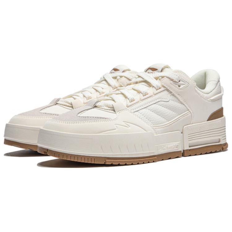 New LiNing Lining Is Cushioning Wear Resistant Low Top Skateboard Shoes Men's Ivory AGCU105-2