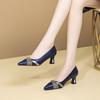 Fashion Pointed Toe With Medium Heels Women's Shoes Spring and Autumn Rhinestone Ladies Pumps Quick Delivery Comfortable Elegant 39 Shoe