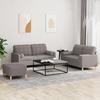 VidaXL Sofa Set with Cushions 3 Pcs, Sofas with Armrests and Backrest, Furniture Set with Footrest 3201305