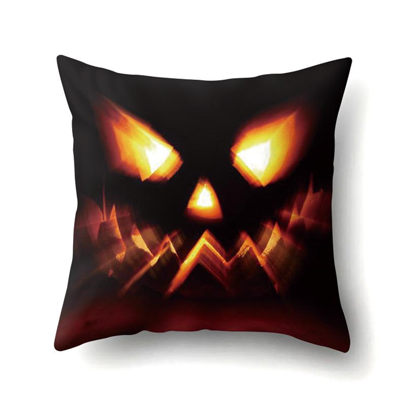 Halloween Pillowcase Car Waist Pillow Pumpkin Sofa Cushion Cover Office Home Living Room Pillowcase