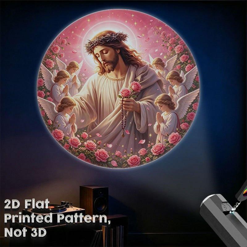 LED Plug Play Projector Night Light Replaceable Scenes Films Projection Lamp for Kids Nursery Gift