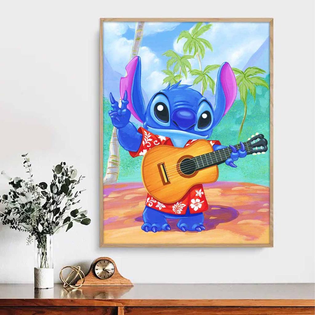Full Round Diamond Painting Stitch Who Plays The Guitar Art Rhinestone Picture Mosaic DIY 5D Cross Stitch Embroidery Home Decoration