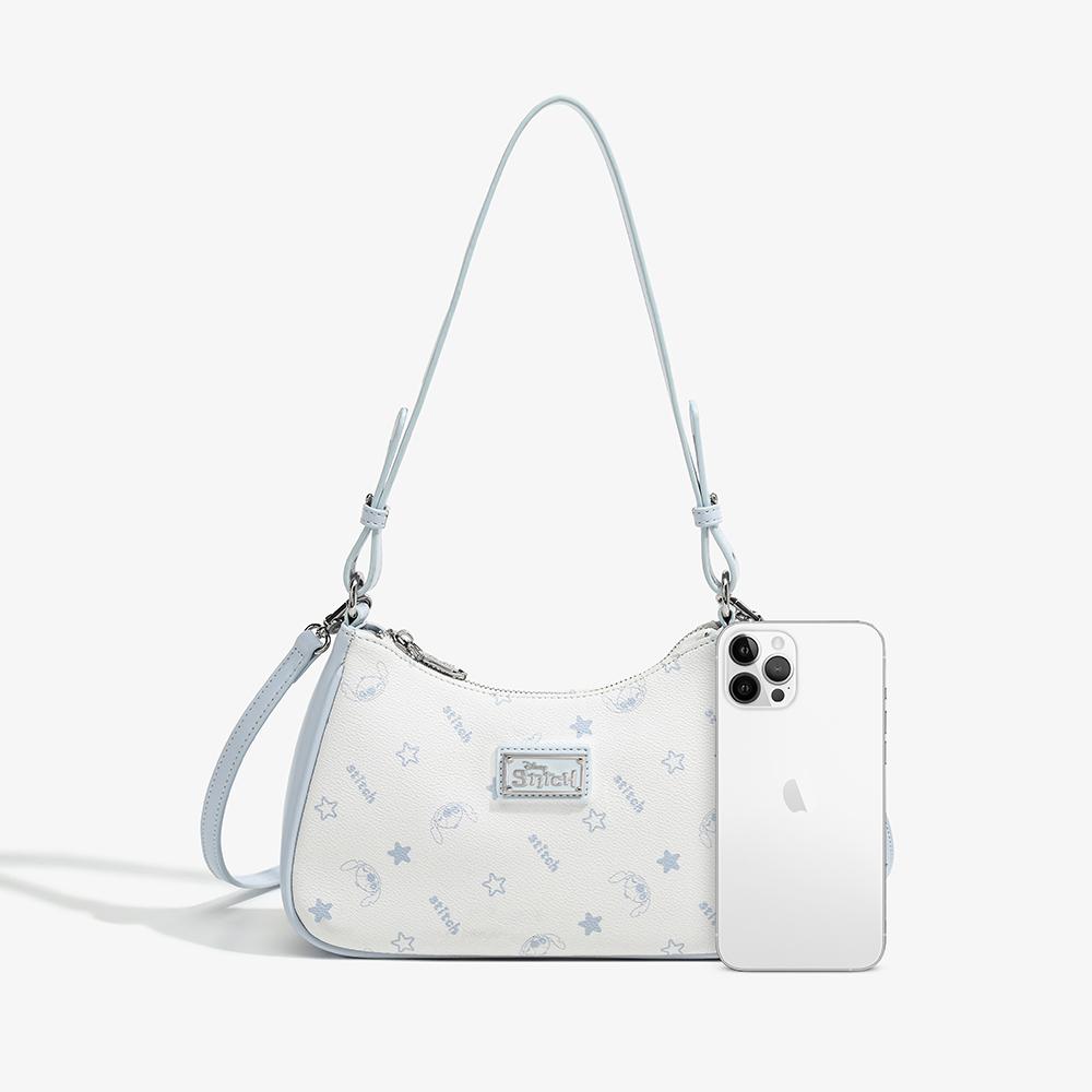 New Disney Stitch PVC Handbag, Crossbody Bag, Shoulder Bag Women's Light Blue BMK-72829L