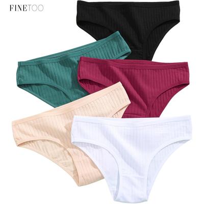Pure Cotton Panties for Women Plus Size Comfort Sexy Briefs Solid Color Panty Female Underpants XS-6XL