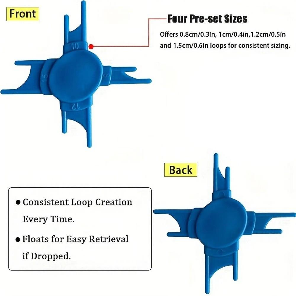 3ks Sizer 8 10 12 15mm Kaprařské nářadí Modrý Method Feeder Příslušenství Vlasový návazec Nářadí pro návazce