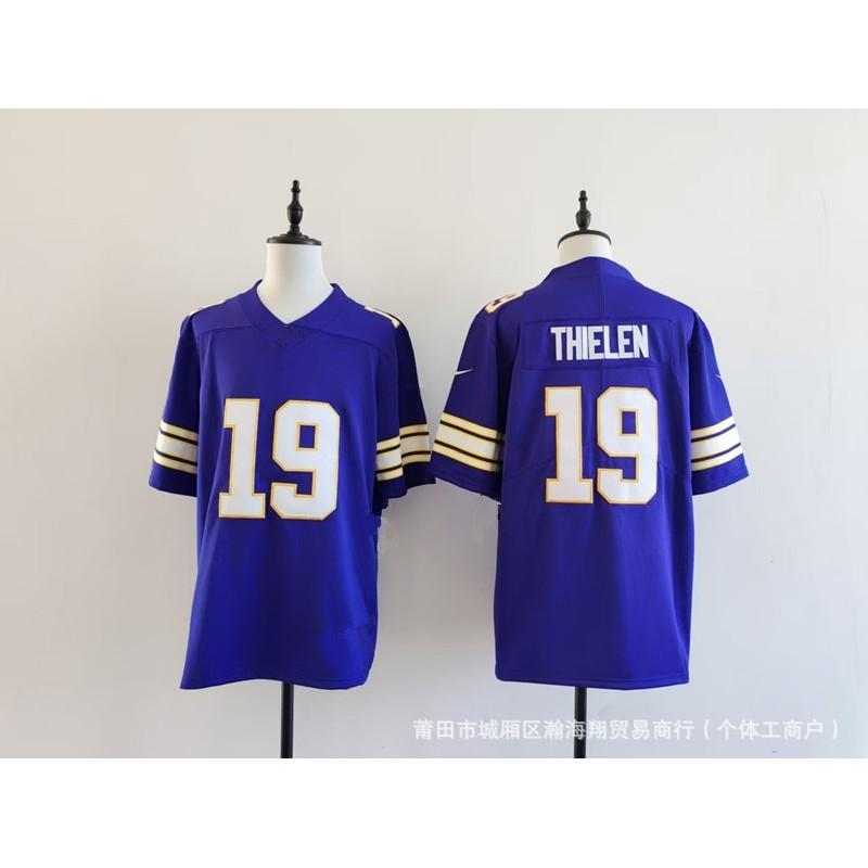 Vikings Team Football Jersey 22 Number Embroidered Rugby Shirt Adult Unisex