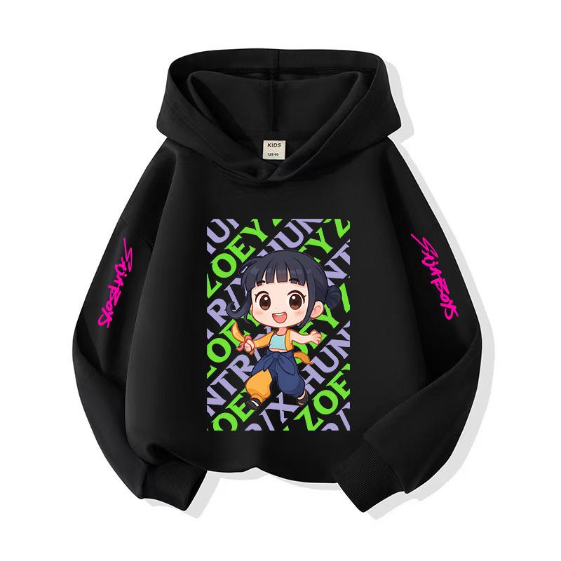 Kpop Halloween Popular Children's Hooded Sweatshirt Christmas Casual Wear Korean Style Children's Comfortable Top Girl Boy Holiday Gift