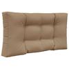 Outdoor Sofa Cushions 2 Pcs Taupe Polyester