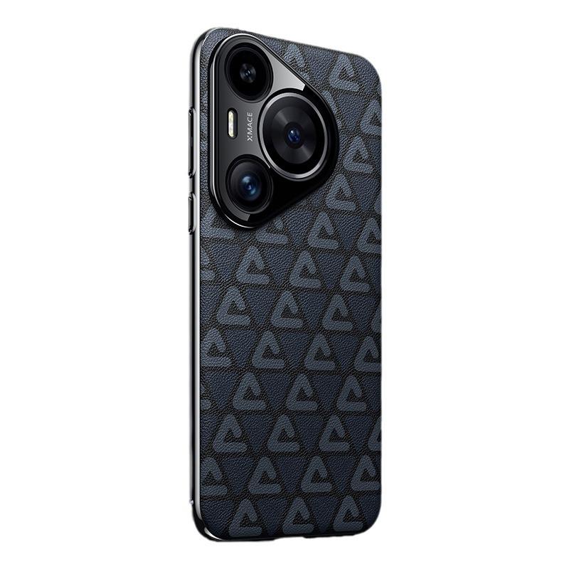 Suitable for Huawei Pura70Ultra Light Luxury Leather Phone Case, Songlin PC Electroplated Lens P70 High-end Feel Case