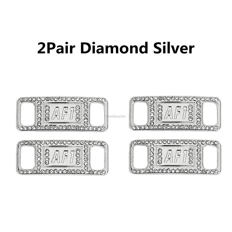 Kombination AF1 Diamant Schuhanhänger Mode Schnürsenkel Schnalle Qualität Metall Schnürsenkel Dekorationen Chapa Air Force 1 Schuhe Zubehör