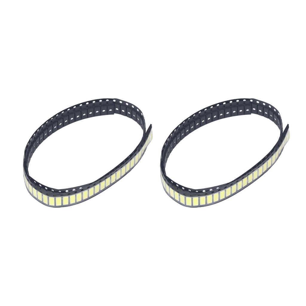 200Pcs White 6V SMD LED Light Bead Color Temperature 6000‑6500K LCD TV Backlight Bead