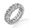 Fine Engagement Eternity Promise Ring AAAAA Zircon 925 Sterling Silver Statement Wedding Band Rings for women men Jewelry Gift