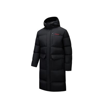 Trainingsserie Mittellange Daunenjacke Herren Oberbekleidung 952617904-2
