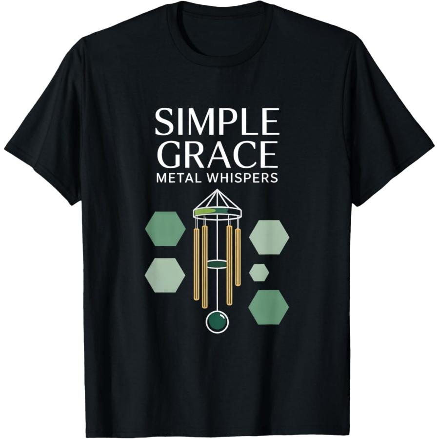 

Wind Chimes Minimalist Design - For Modern Art Lovers T-Shirt XXXXXL чорний