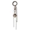 Stylish Silver Big Sphere Metal Charm Delicate Large Silver Sphere Pendant Keyring Charm for Art Lovers and Collectors