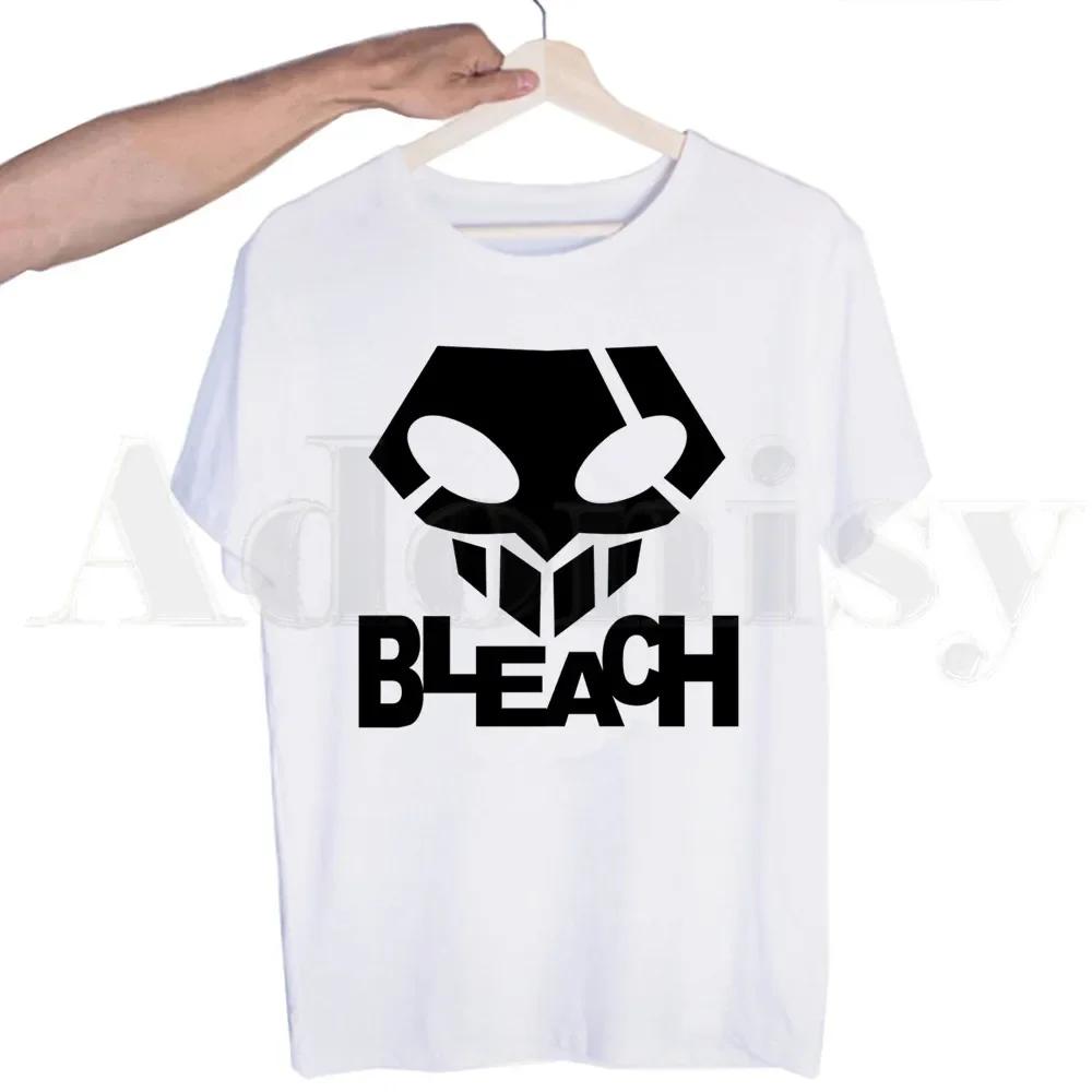 BLEACH Japanese Anime Unisexga Ichigo Kuchiki Byakuya Tshirts  Unisex Fashion Summer T-shirts Tshirt Top Tees Streetwear Harajuku Funny Shirt