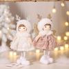 New Christmas Antler Angel Pendant Plush Angel Cute Rabbit Ears Doll Doll Christmas Tree Decoration