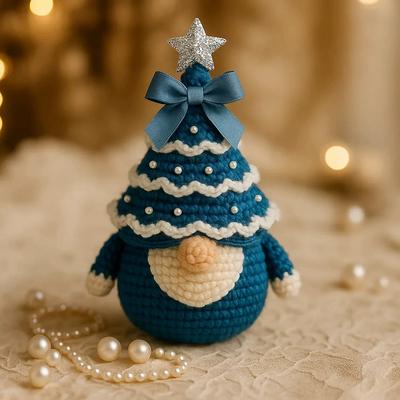Christmas Crochet Kit Material Package Crochet Starter Kit DIY Craft Knitting Christmas Tree Gnome Kit Festival Christmas Decor
