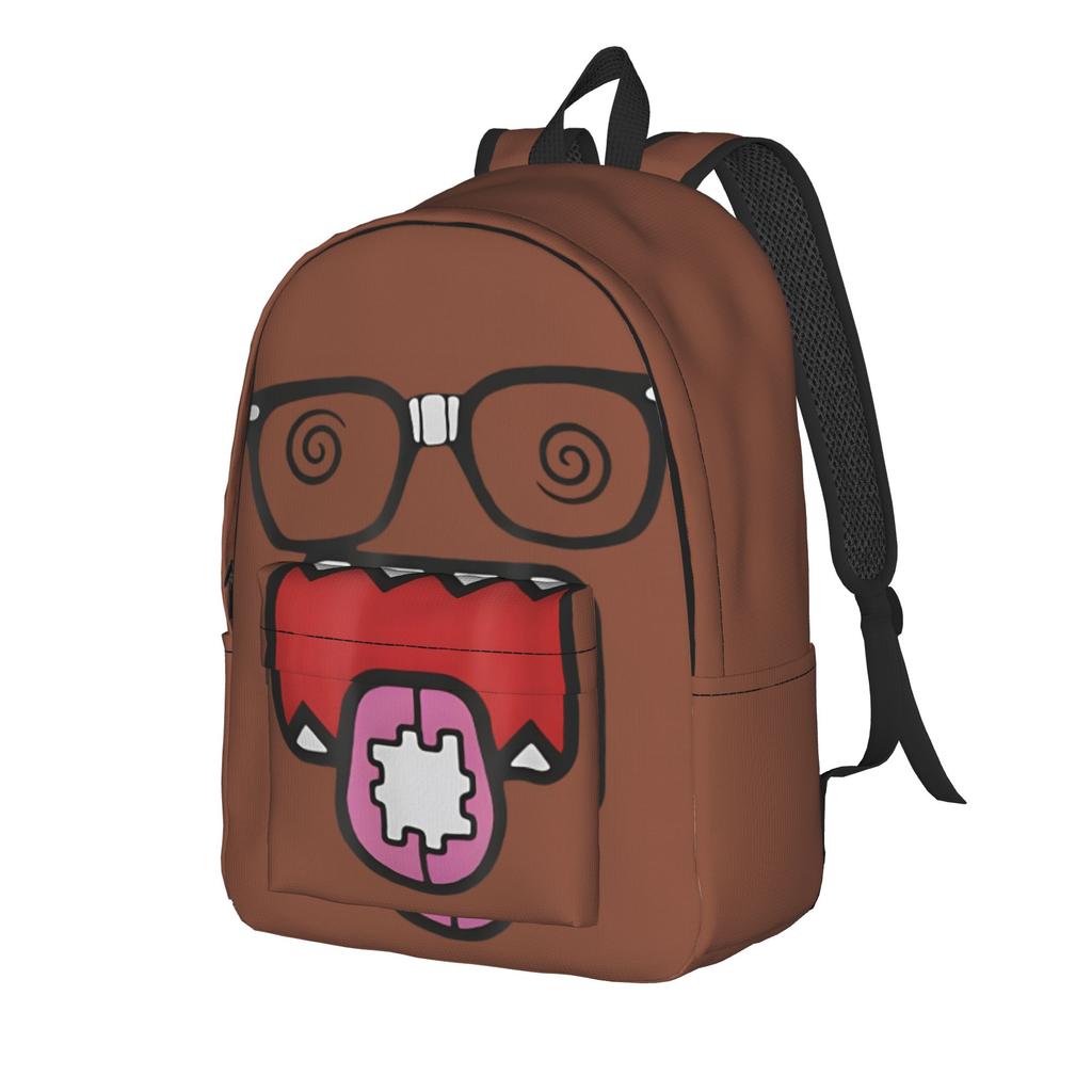 Zaino per Adolescenti Domo Kun Meme Resistente per Studenti Escursionismo Viaggio Zainetto Bambola Anime per Uomini Donne Borse in Tela per Laptop