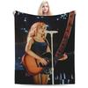 Super Soft Sabrina Carpenter Throw Blanket Premium Fleece Flannel Lightweight Bed Blanket Cozy Warm Blankets All Season Use