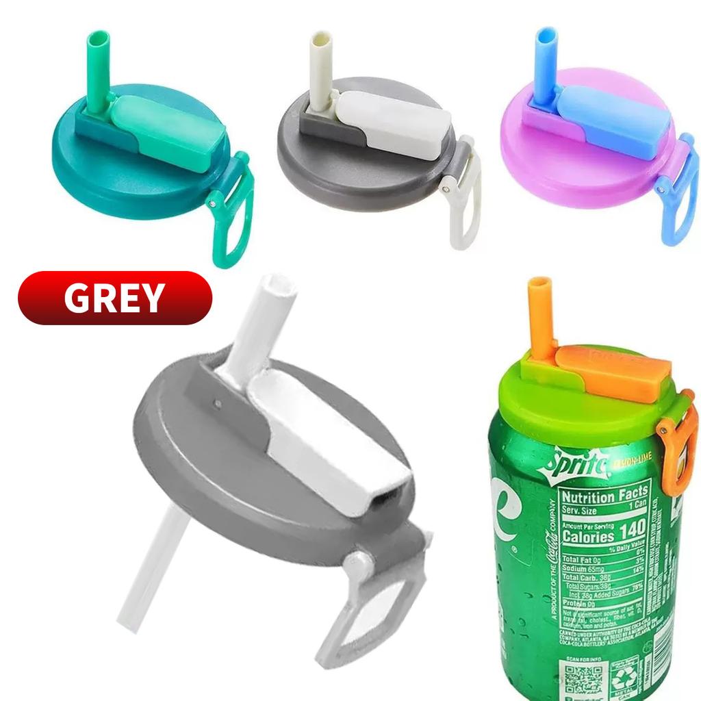 Silicone straw soda can lid reusable can lid leak proof snap on seal lid