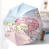 Little Twin Stars,Sanrio Characters Automatic opening and closing folding umbrella with 8 rib frame and compact travel design,perfect for