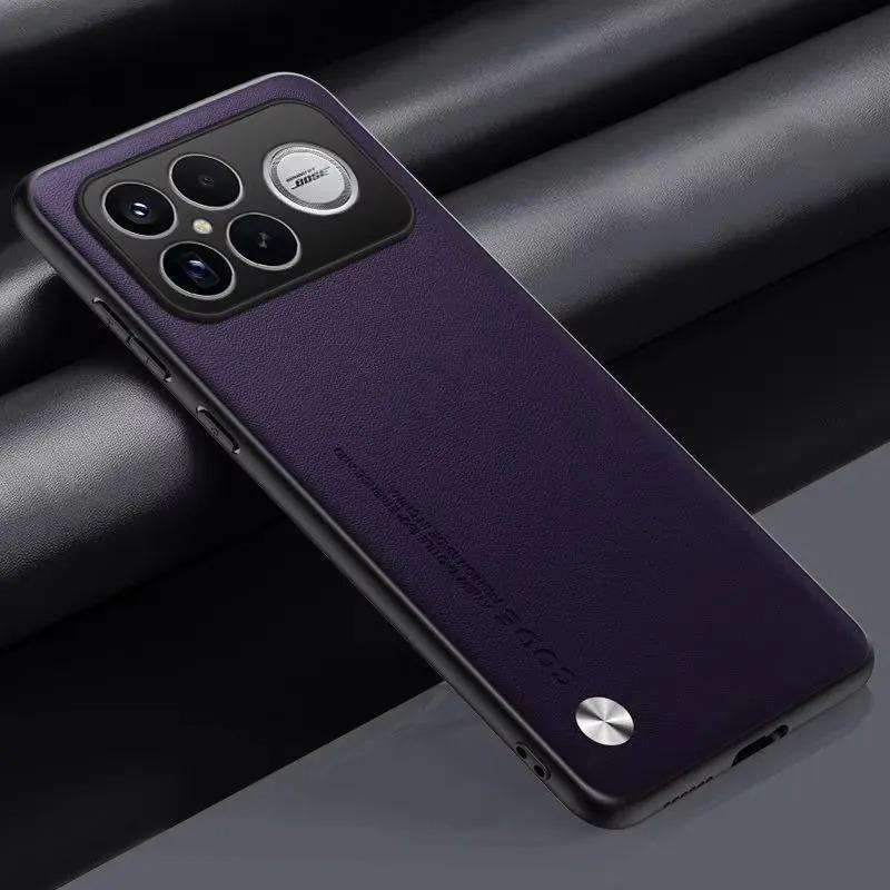 Premium Business Leather Phone Case for Xiaomi POCO F8 Pro F8 Ultra Camera Protect Shockproof Cover Funda