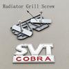 3D Metal Logo SVT COBRA Car Sticker Rear Trunk Badge Front Grille Emblem For Ford Mustang Shelby GT500 GT350 F150 GT Accessories