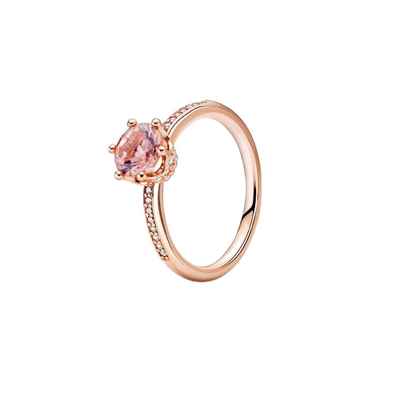 New S925 Silver Red Rose Bow Simple Love Ring Card Snowflake Series Ice Linghua Gold Bee Flower Ring Jewelry