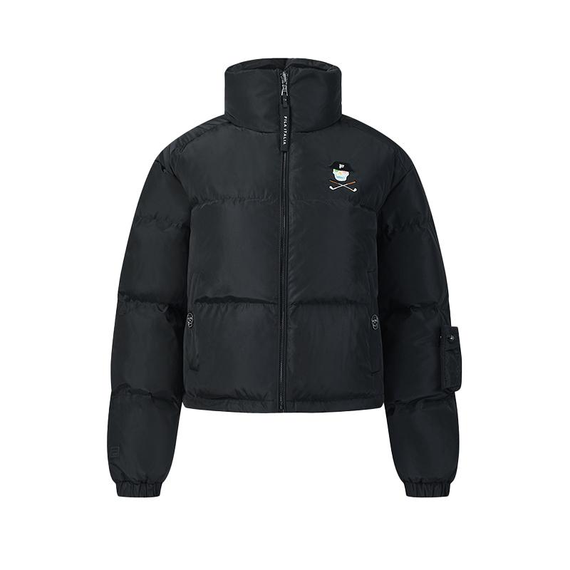 FILA X Shelby And Sandy Golf Series Fashionable Classic Retro Casual Sports Comfortable Warm Loose Goose Down Jacket Women outerwear A11W545940FBK