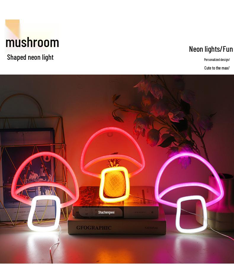 Trendy LED Neon Night Light Sign for Wall Décor