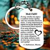1Pc Stainless Steel Family Keychain Son Mom's Love Thanksgiving Gifts Russian Daughter Mother's Gift Encouragement Rectangular