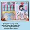 Interactive Nail Shop Quiet Book Creative Makeup Quiet Book DIY Dress Up Toy  Educational Toy