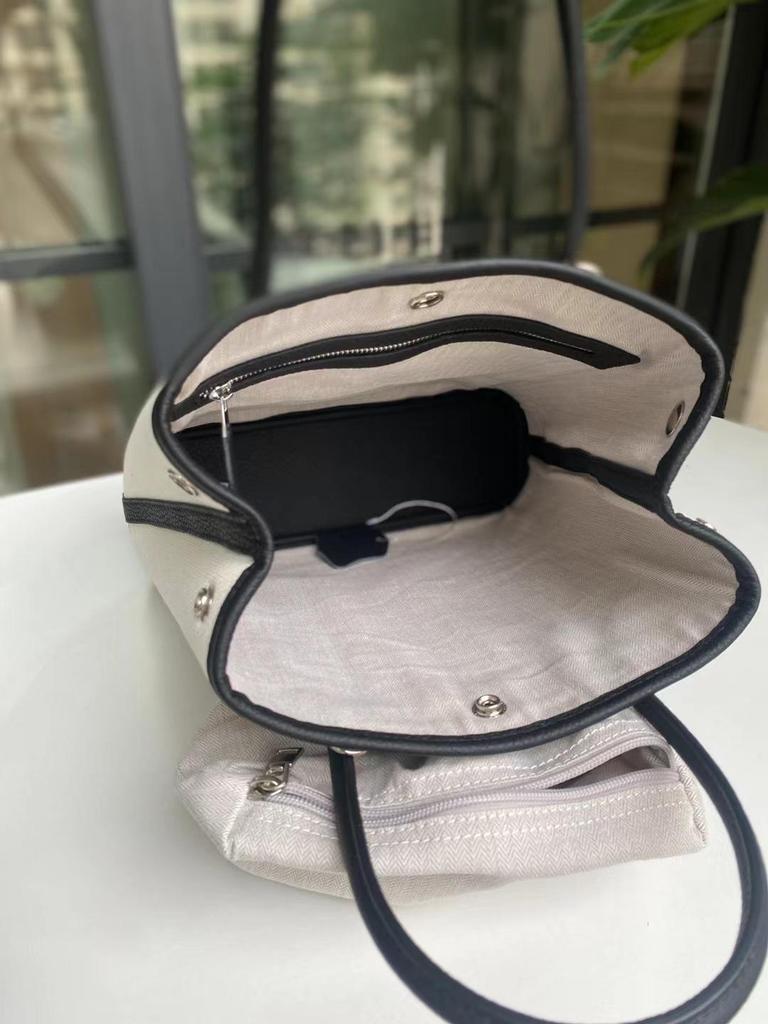 2024 Vertical Garden Tragetasche aus Rindsleder und Canvas: Hand-, Schulter-, Crossbody-, Pendler-, Großraum-