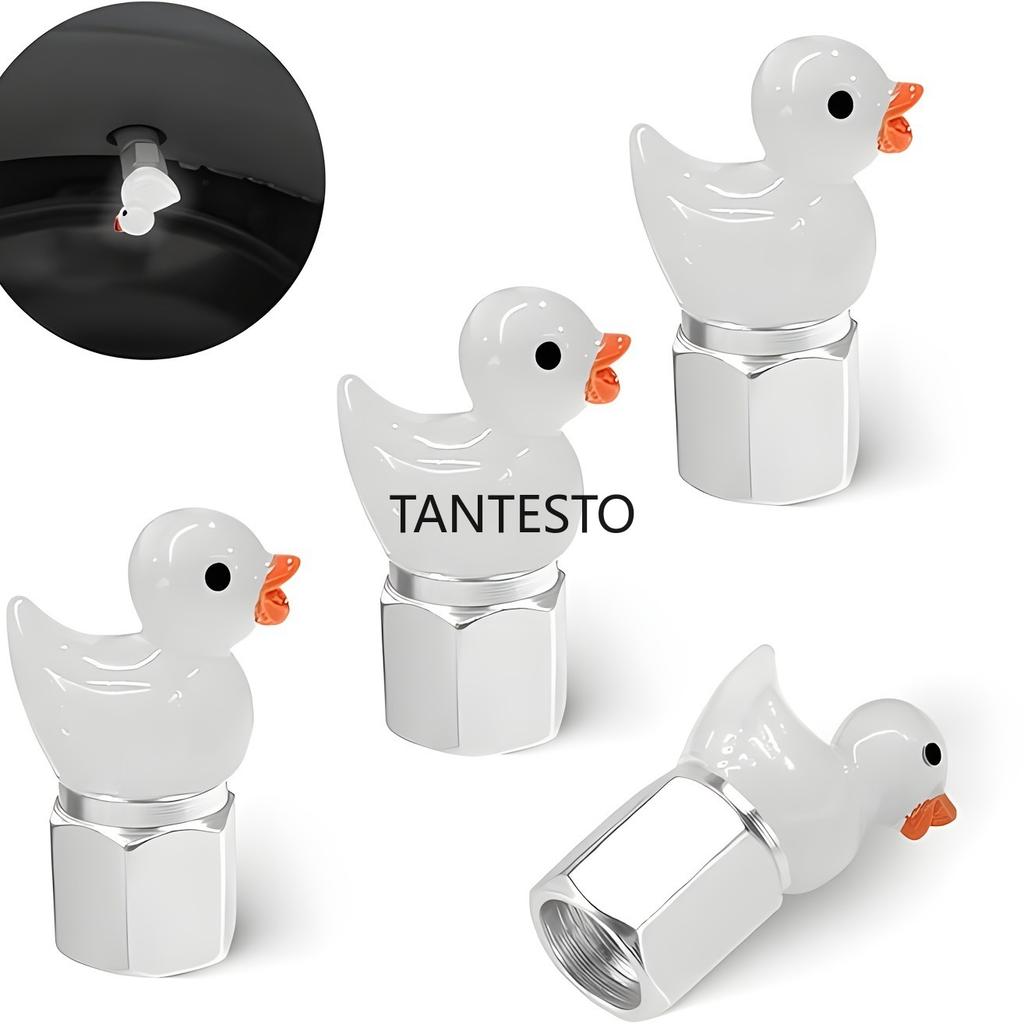 4PCS Car Tire Duck Valve Stem Cap Sedan Dust Cap Aluminum Stem Caps1