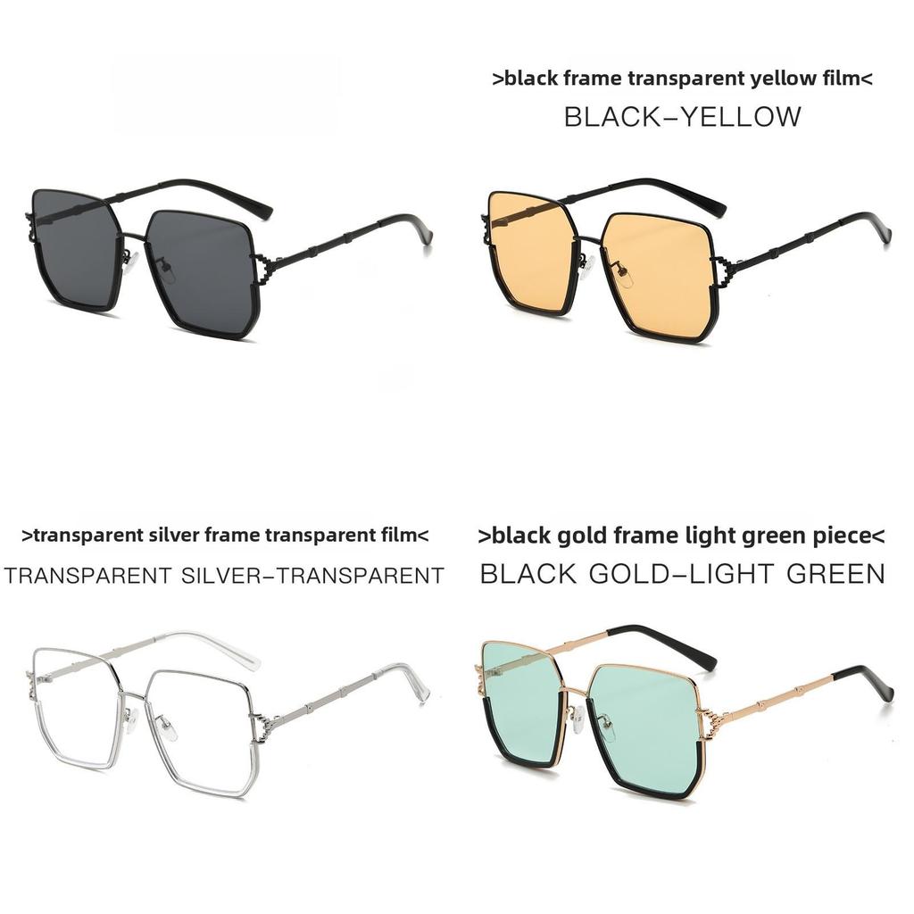 Fashion Square Sunglasses With Uv400 Protection For Travel And Outdoor Activities