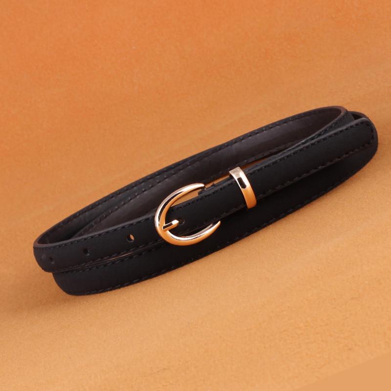 Trendy Candy Womens Color Faux Leather Belt With Pin Buckle For Everyday Wear