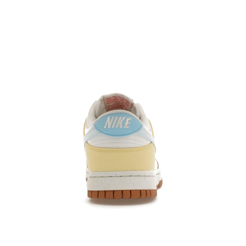 Nike Dunk Low Next Nature Soft Yellow Aquarius Blue Women Sneakers Cream Summit-White Glacier-Blue FZ4347-100