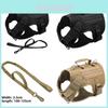 Hundegeschirr und Leine Set für große Hunde mit verstellbarem Nylonmaterial für Training und Spaziergänge