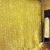 Geanmoki 306 LED Window Curtain String Light Wedding Party Home Garden Bedroom Outdoor Indoor Wall Decorations