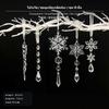 Crystal frosted decoration, Acrylic Icicle Hanging, Christmas Tree Holiday Scene