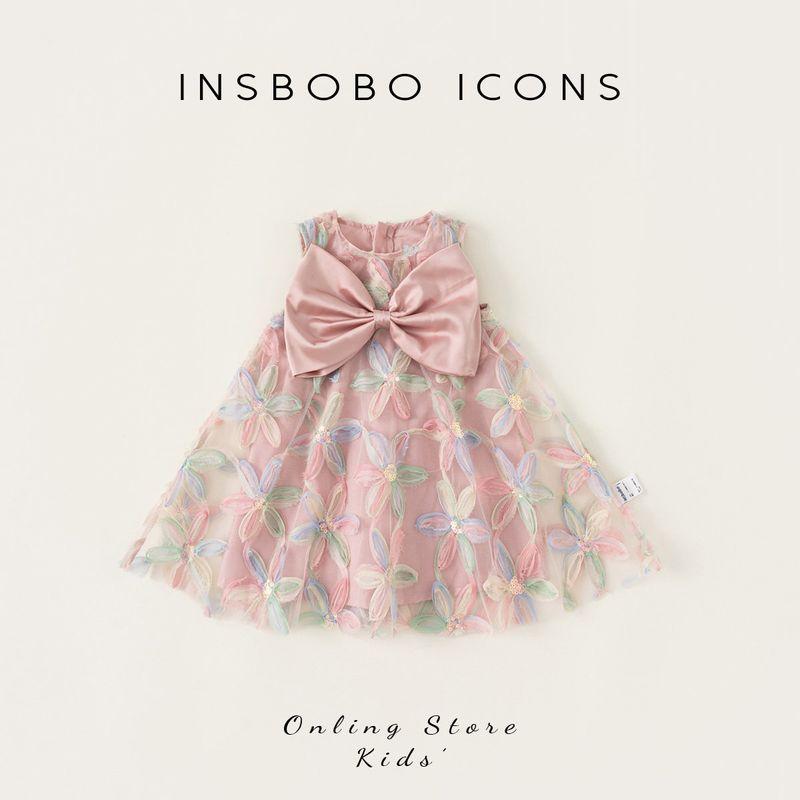 Children s Clothing Little Girl Sleeveless Dress Pink 90