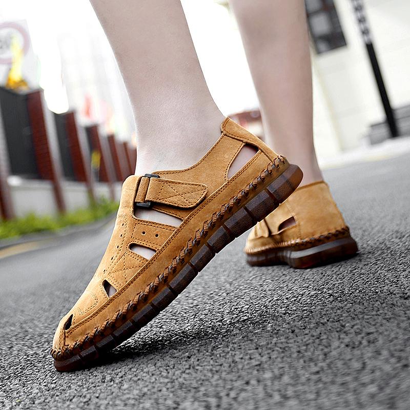 Summer Outdoor Sandals for Men Breathable Hiking Shoes Water Beach Mens Sandals Camping Climbing Aqua Sneaker