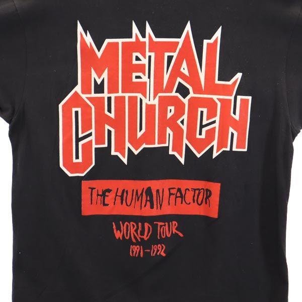 Hanes 90s Vintage USA made METAL CHURCH WORLD TOUR 1991-1992 Short sleeve T-shirt Men's Used