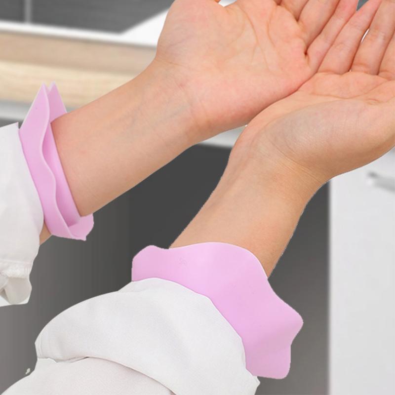 1Pairs S/M/L Silicone Wrist Washing Belt Soft Wristbands For Washing Face Water Washing Prevent Wetness Wrist Washband