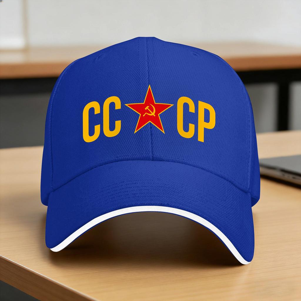 Cccp, Star, Hammer And Sickle Sun Baseball Cap Summer Male  Design Trucker Hat High Quality Retro Running Hippie Snapback Cap